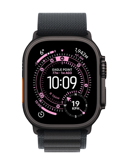 Apple Watch Ultra 3 (49MM, Black & Natural Titanium Alpine Loop)