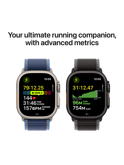 Apple Watch Ultra 3 (49MM, Black & Natural Titanium Alpine Loop)